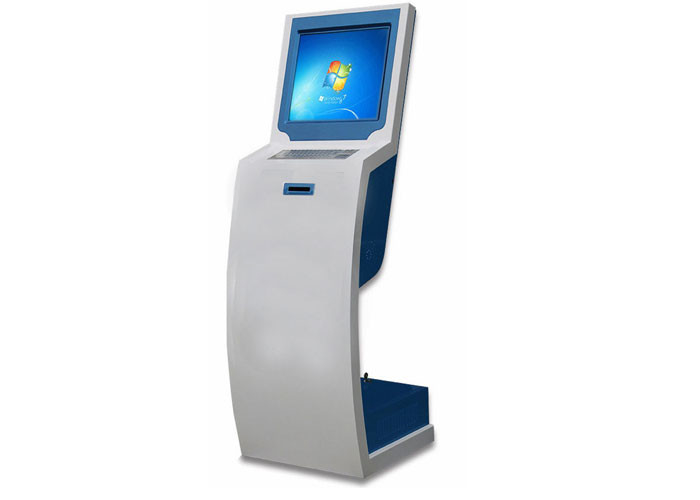19 inch IR Touch Screen Queue Management System Ticket Kiosk Token Number Machine