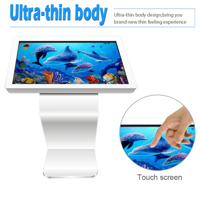 Scratchproof 43 Inch Floor Self Service Touch Screen Kiosk
