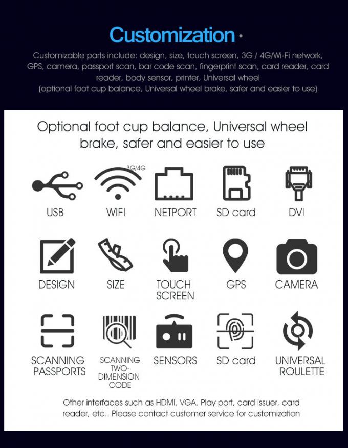 19 Inch IR Touch Screen Queue System Ticket Dispenser Token Number Machine 2