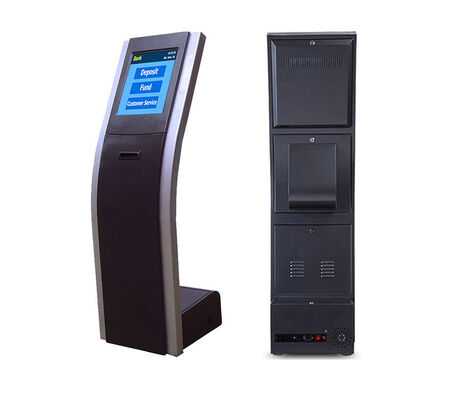 Queue Ticket Kiosk with Touch Screen and Integrated Thermal Printer for Automatic Queuing Solutions in Various Business Environments