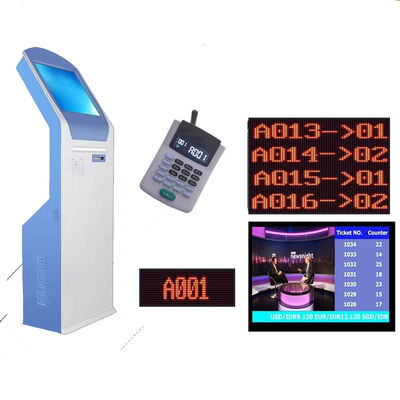HOSPITAL QUEUING MACHINE SYSTEM WITH IR TOUCH SCREEN TICKET DISPENSER