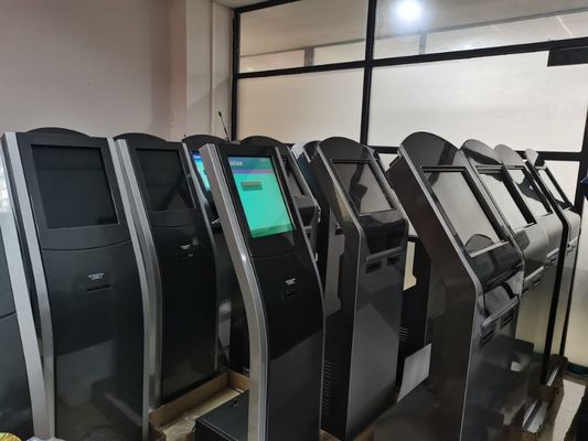 Queue Ticket Kiosk with Touch Screen and Integrated Thermal Printer for Automatic Queuing Solutions in Various Business Environments