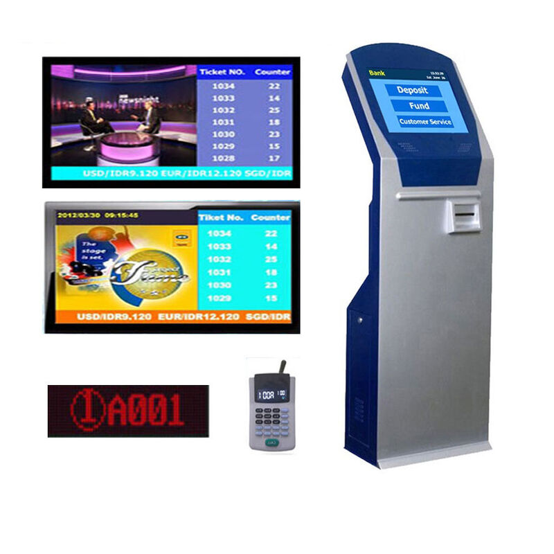 Hospital Queue Management System Plus LCD Screen For Display Central Token Number Display Along With Advertising And Multimedia Information