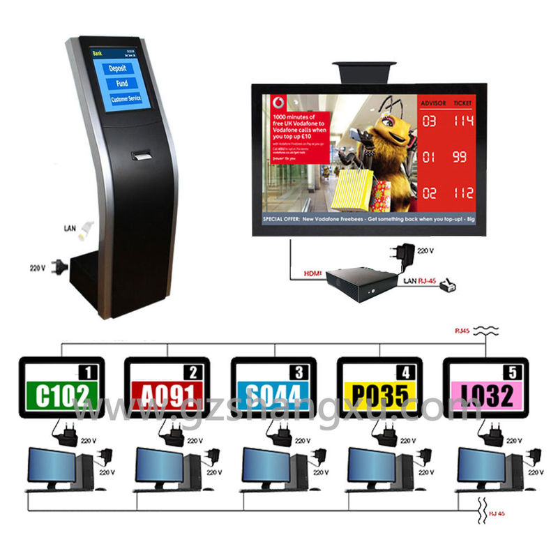 Free Stand LCD Counter Arabic Multilingual Customer Queuing System