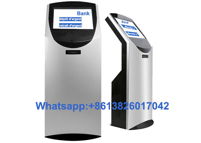 Bank Automatic 19 inch Touch Screen Queue Management Kiosk Token Number Queue Ticket Machine