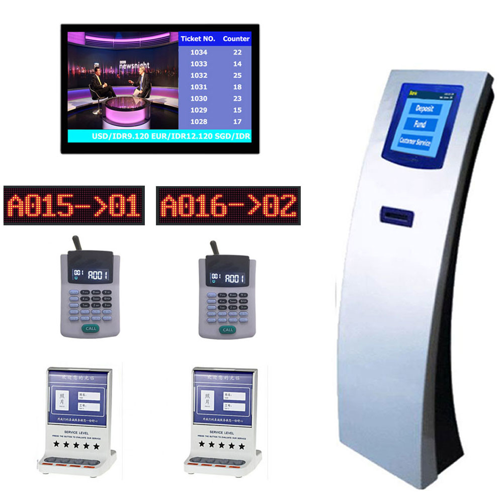 Screen Queuing System CE Certificate LCD Screen Digital Queuing System With Windows